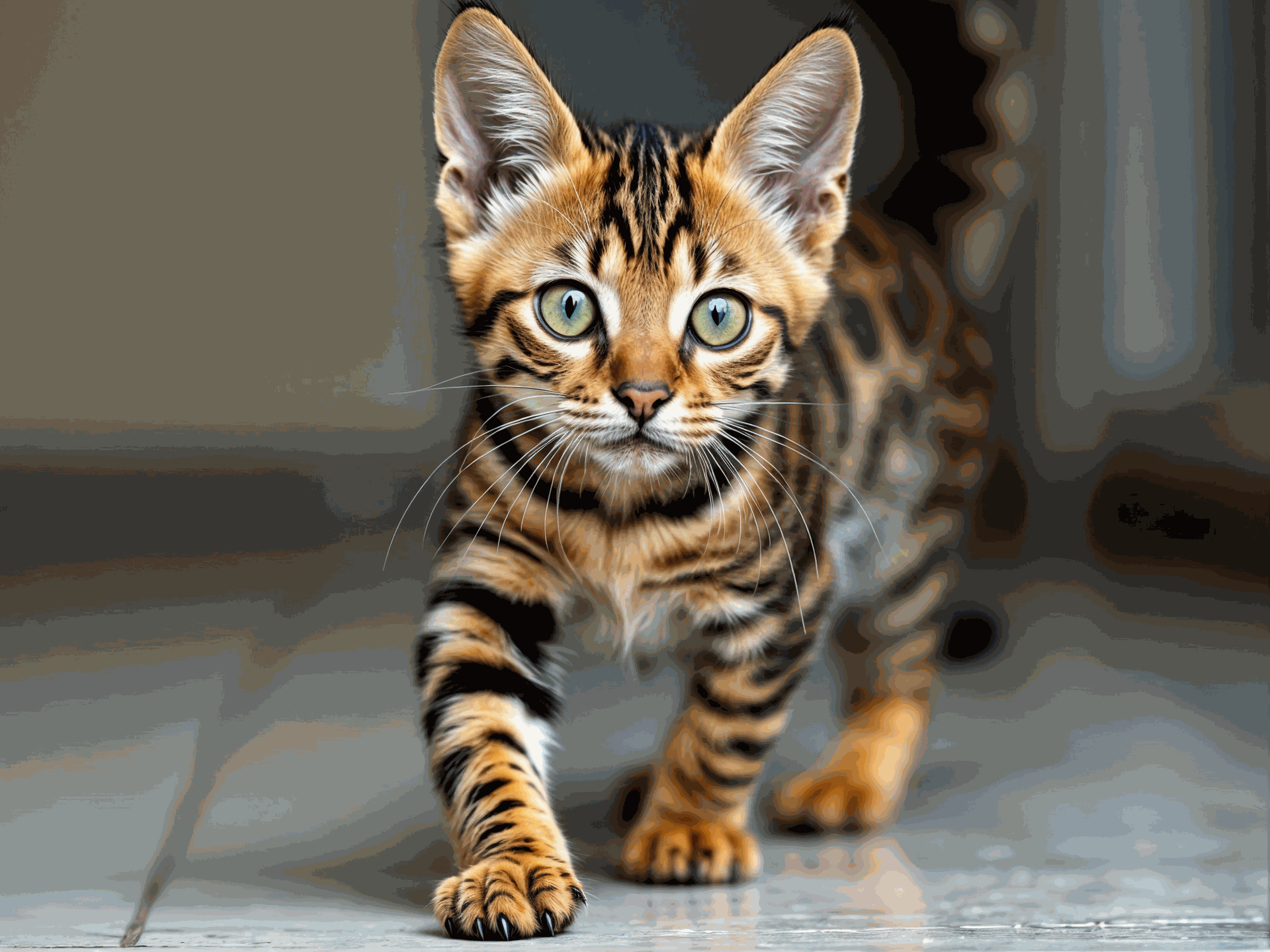 Precio Gato Bengalí en Topcats - Elegancia y Belleza Exótica magnífico ejemplar de gato bengalí con un pelaje exótico y marcado, destacando su elegancia y carácter único.
